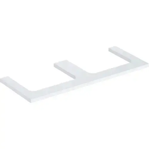 Plaque de lavabo Geberit ONE, découpe double, pour lavabo à poser, 120x3x47cm