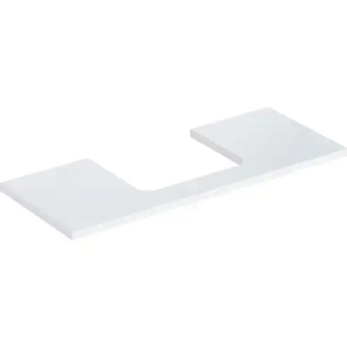 Plaque de lavabo Geberit ONE, découpe au centre, pour lavabo à poser, 120x3x47cm
