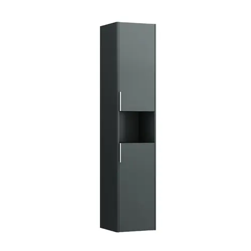 LAUFEN BASE Armoire haute, 2 portes, charnières à gauche, tablette ouverte, 350x335x1650mm