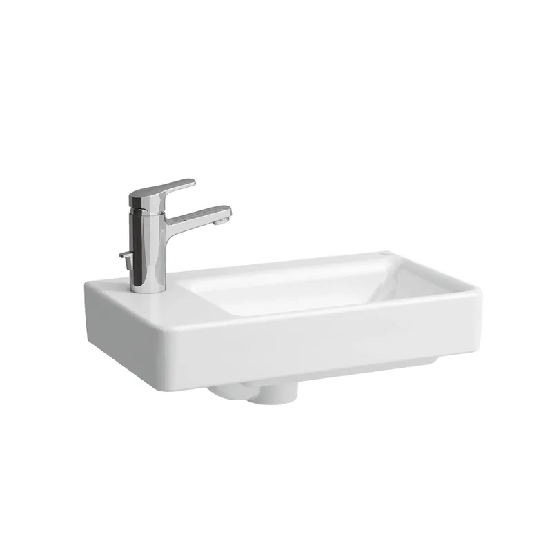LAUFEN PRO S lave-mains, cuve à droite, sans trou pour robinetterie, avec trop-plein, 480x280mm