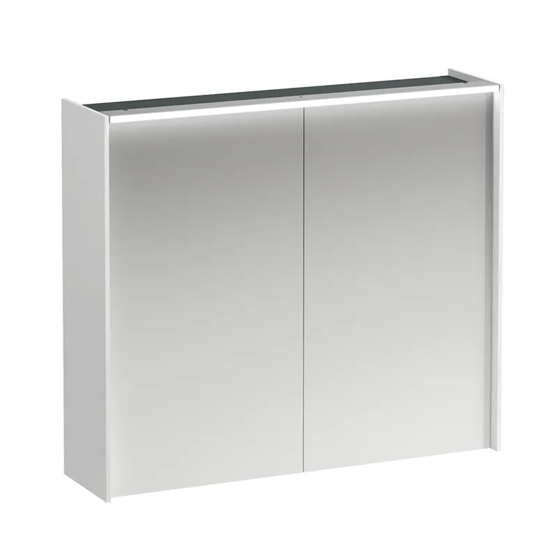 LAUFEN Armoire de toilette Lani, deux portes, avec élément déclairage LED, 820x210x715mm