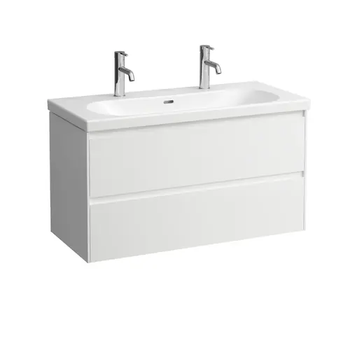 LAUFEN LANI Meuble sous-lavabo, 2 tiroirs, SoftClose, 985x515x450mm