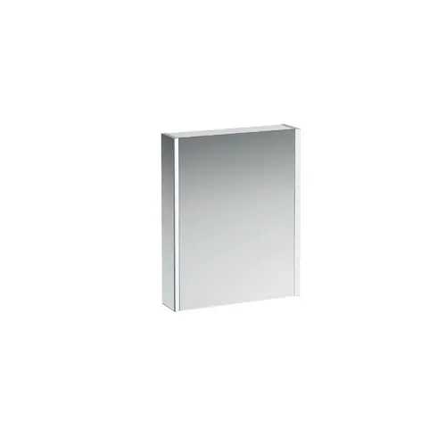 Châssis 25 armoire de toilette, éclairage vertical, éclairage d‘ambiance, 750x600, charnière à droite