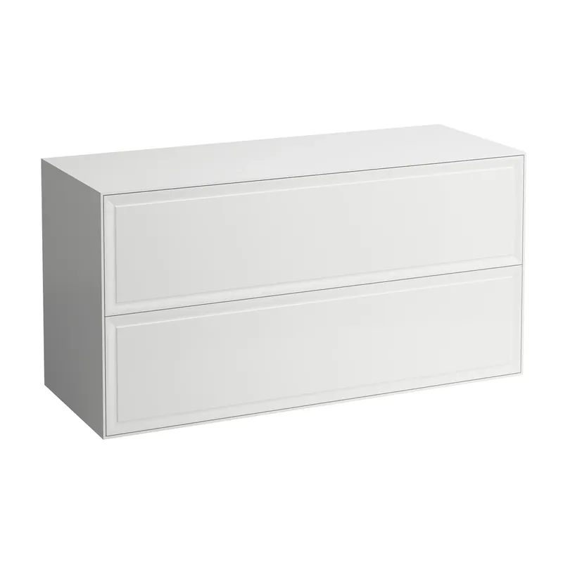 LAUFEN The New Classic Sideboard, sans découpe, 1175x455x600mm, 2 tiroirs