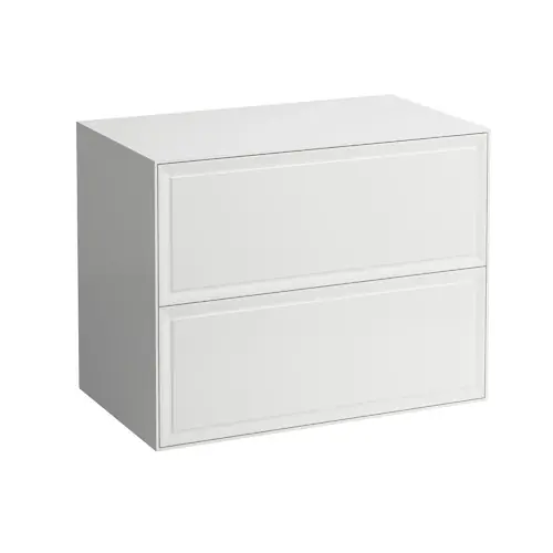 LAUFEN The New Classic Sideboard, sans découpe, 2 tiroirs, 775x455x600mm