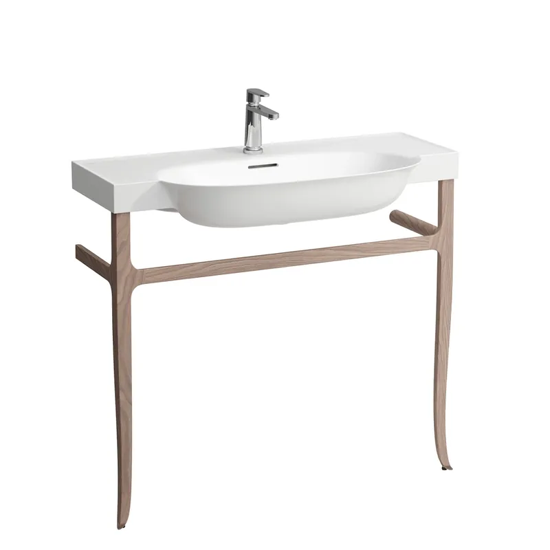 LAUFEN The New Classic bâti-support pour lavabo, 985x320x830mm, bois de noyer