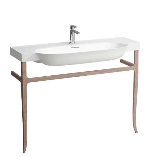 LAUFEN The New Classic bâti-support pour lavabo, 320x1180x830mm, bois de noyer