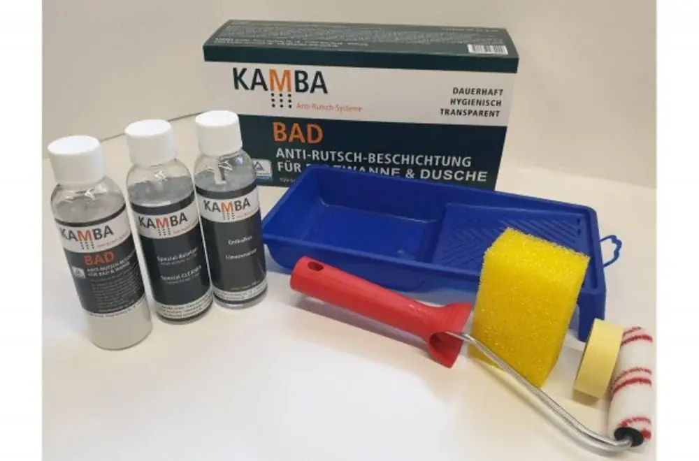 Revêtement antidérapant antimicrobien Kamba pour salle de bains, baignoire, douche, bac à douche