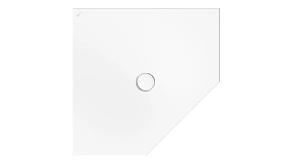 BetteFloor Caro receveurs de douche pentagonaux, 1000x1000mm