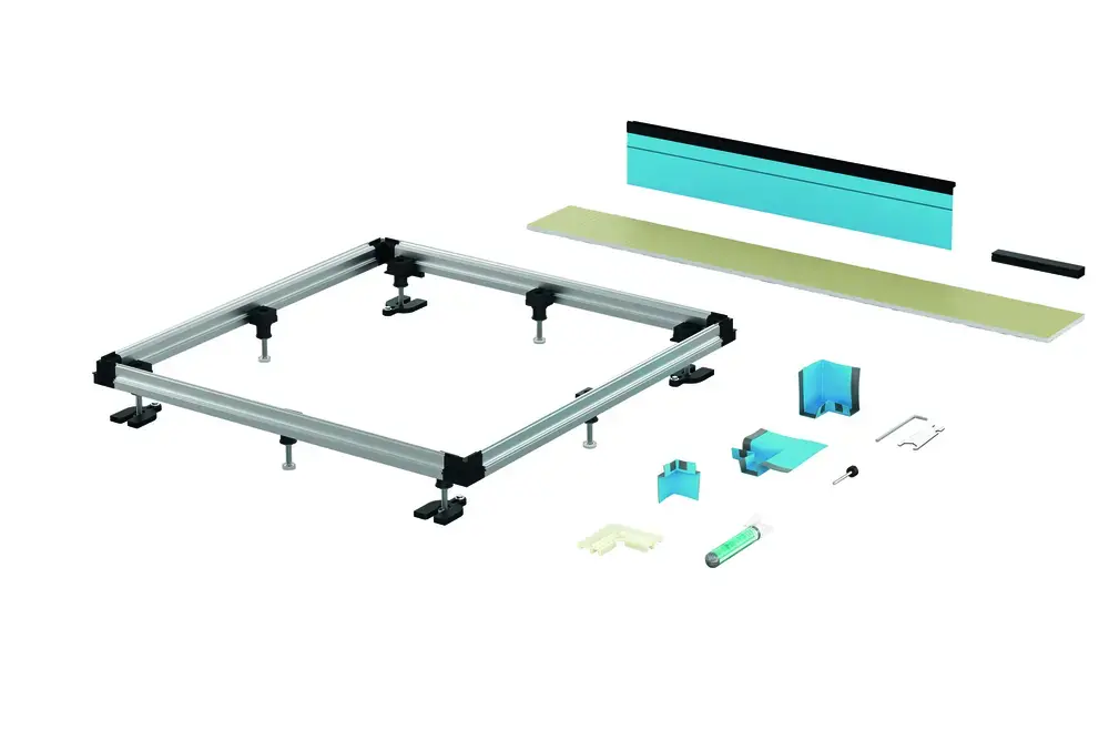 Système d‘encastrement BetteFloor Universal, 1200x1000mm