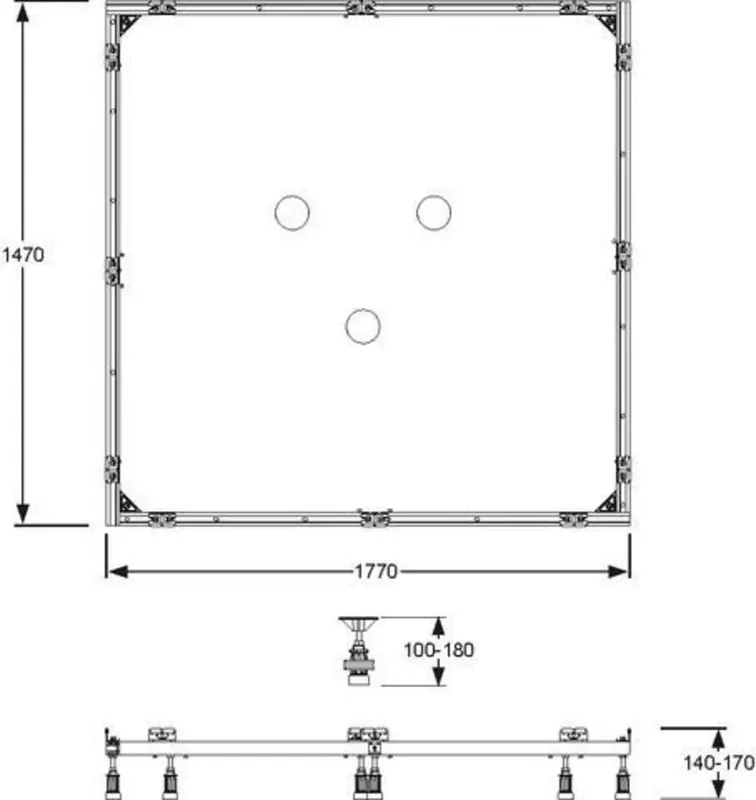 Cadre de montage Mepa SF rectangle 150 / 180
