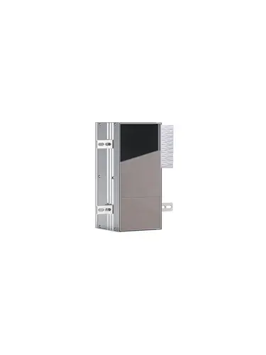 emco asis module plus, module WC - modèle encastré, 2 compartiments pour papier WC, rouleau de rechange ou boîte papier humide, charnière de porte à gauche