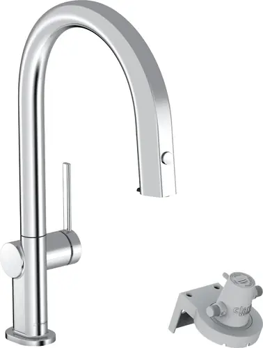 hansgrohe Aqittura M91 Mitigeur de cuisine, Filtersystem 210, extractible jusquà 50cm, 1jet