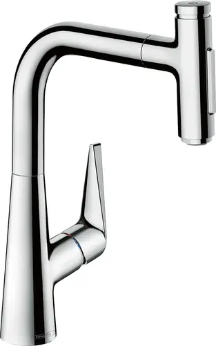 hansgrohe Talis Select M51 mitigeur de cuisine 220, douchette extractible, 2 jets