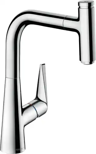 hansgrohe Talis Select M51 Mitigeur monocommande de cuisine 220, bec extractible, 1 jet