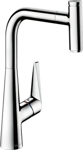 hansgrohe Talis Select M51 Mitigeur monocommande de cuisine 300, bec extractible, 1 jet