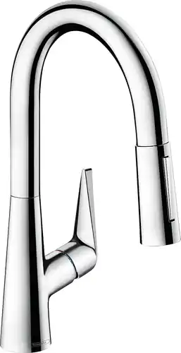 hansgrohe Talis S M51 Mitigeur monocommande de cuisine 160, douchette coulissante, 2 jets