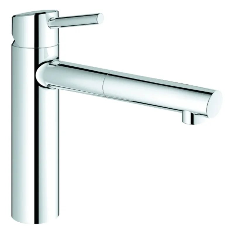 GROHE Concetto Mitigeur monocommandé pour évier, saillie 202mm, hauteur moyenne, extractible, orientable