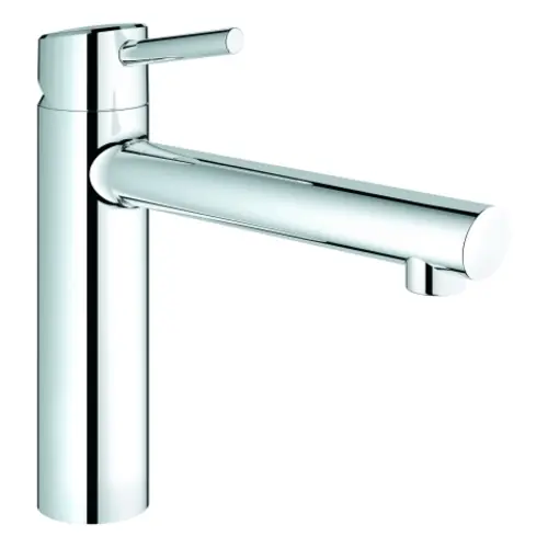 GROHE Concetto Mitigeur monocommandé pour évier, saillie 198mm, hauteur moyenne, orientable