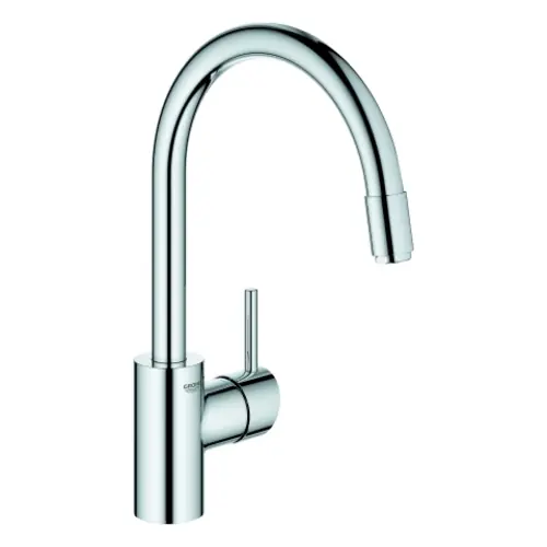 GROHE Concetto Mitigeur monocommandé pour évier, saillie 215mm, basse pression, haut, extractible, orientable