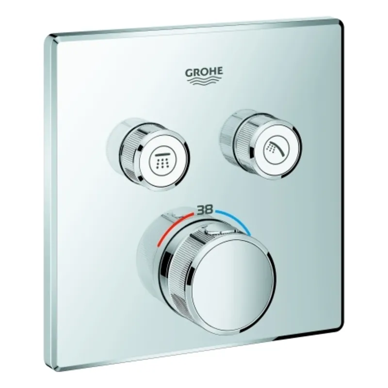 Thermostat Grohe Grohtherm SmartControl avec deux vannes d‘arrêt