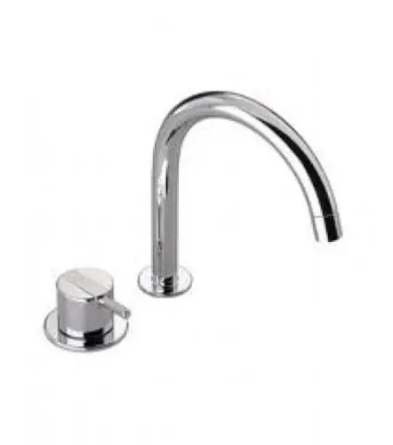 Vola 590G Robinet mitigeur 2 trous avec mitigeur simple effet, chromé