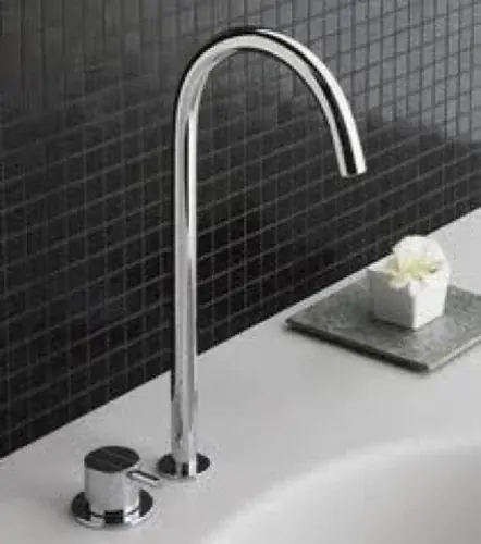 Vola 590V Robinet mitigeur 2 trous avec mitigeur simple effet, chromé