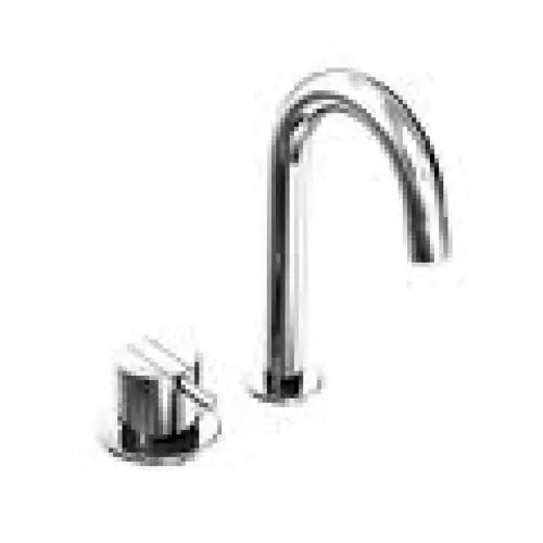 Vola 590B Robinet mitigeur 2 trous avec mitigeur simple effet, chromé