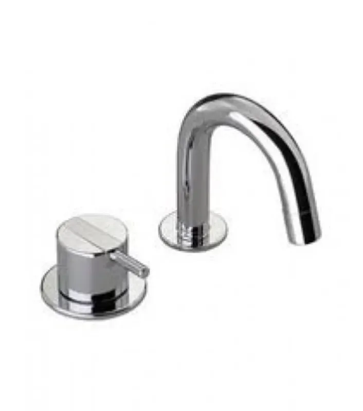 Vola 590A Robinet mitigeur 2 trous avec mitigeur simple effet, chromé
