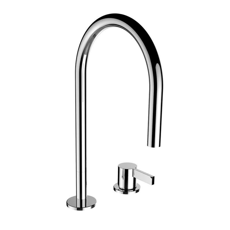 LAUFEN Kartell Mitigeur de lavabo 2 trous, bec pivotant, sans vidage, saillie 166 mm