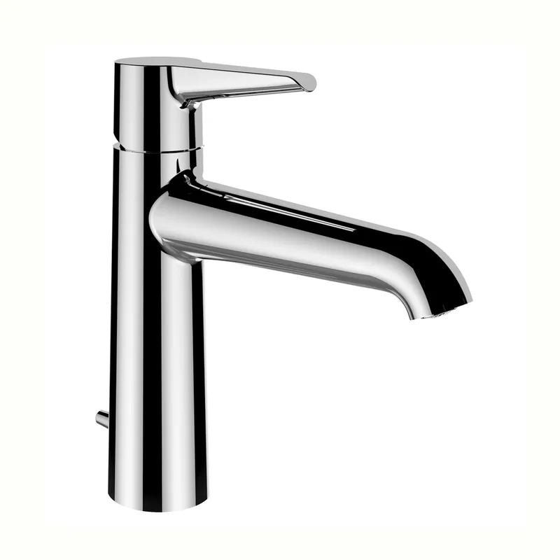 LAUFEN PURE Mitigeur monocommandé pour lavabo, Eco+, bec fixe, saillie 140 mm, avec vidage, chromé