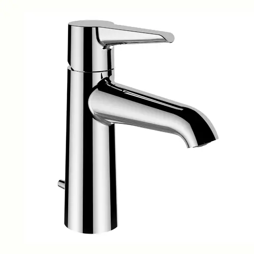 LAUFEN PURE Mitigeur monocommandé pour lavabo, Eco+, bec fixe, saillie 110 mm, avec vidage, chromé