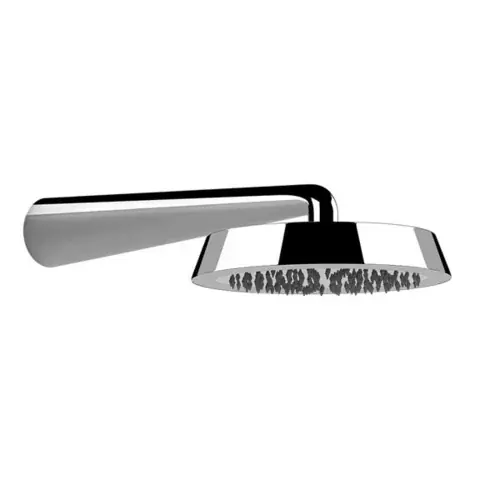 Gessi CONO douche de tête anticalcaire D240 mm, avec joint et support mural, 1/2 connexion