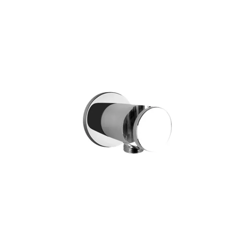 Gessi CONO Raccordement mural coude 1/2 et support pour douche à main, sécurité intrinsèque