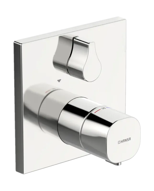 HANSA HANSALIVING Mitigeur de bain et douche, set de finition/thermostat, carré