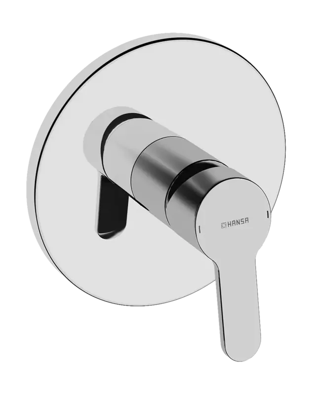 Robinet de douche HANSA HANSAPRIMO, kit de montage final, encastré, rosace ronde