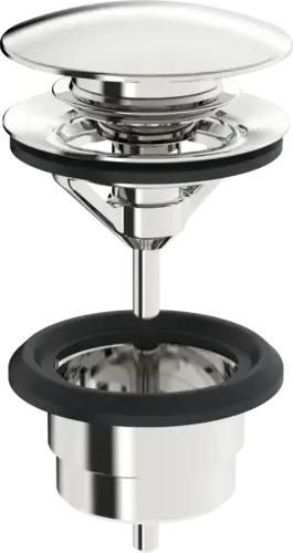 HANSA HANSAfill, vidage à poussoir, pour lavabos standard, diamètre 63 mm