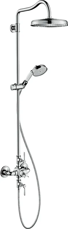 hansgrohe AXOR Montreux Pipe de douche avec thermostat, pomme de douche 240 1 jet Classic