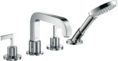 hansgrohe AXOR Citterio 4 trous pour baignoire avec poignées de porte