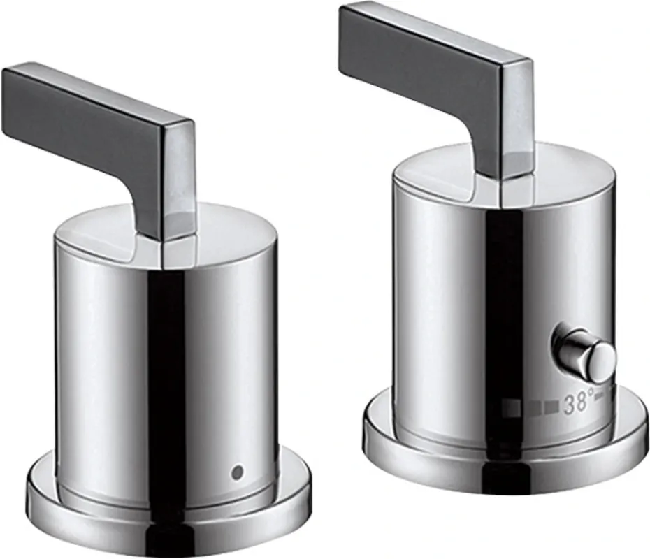 hansgrohe AXOR Citterio thermostat de bord de baignoire 2 trous avec poignées manettes