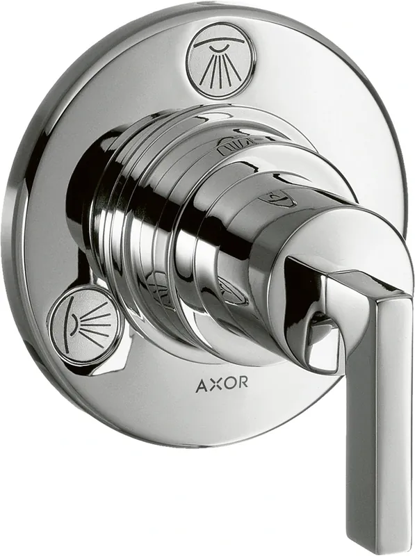 hansgrohe AXOR Citterio Trio / Quattro Robinet d‘arrêt et inverseur encastré avec béqu‘illes