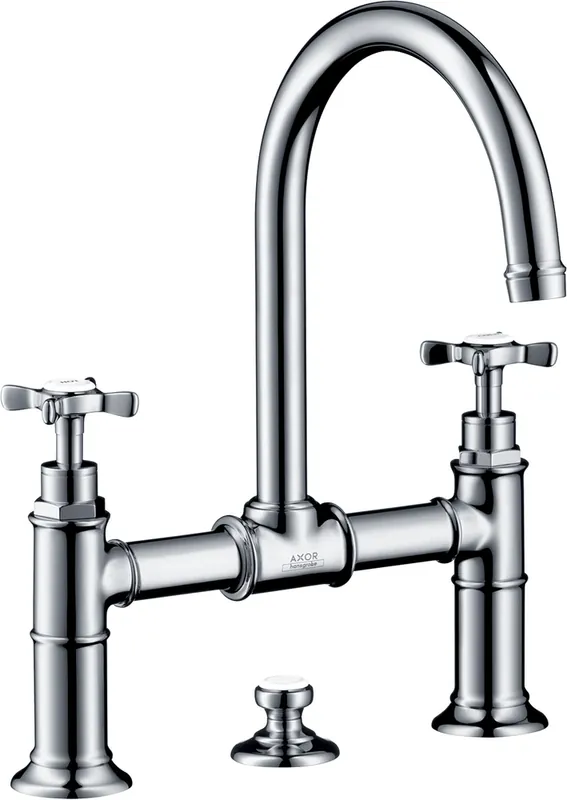 hansgrohe AXOR Montreux mitigeur lavabo 2 poignées 220, vidage escamotable