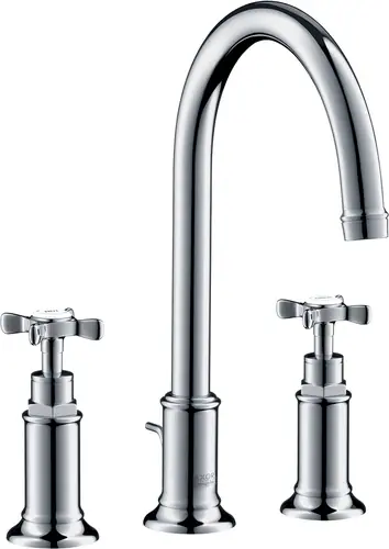 hansgrohe AXOR Mélangeur lavabo 3 trous Montreux 180, vidage par pop-up