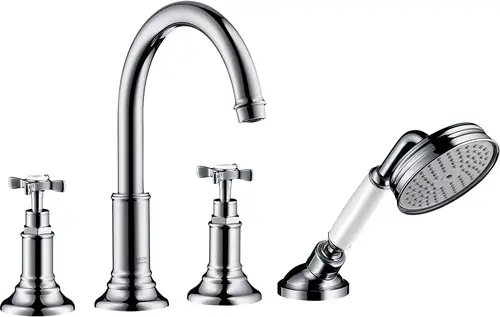 hansgrohe AXOR Montreux 4 trous robinetterie sur plage de carrelage