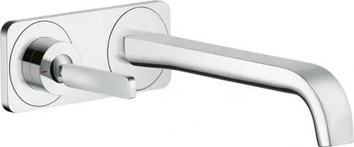 hansgrohe AXOR Citterio E Mitigeur monocommande de lavabo encastré avec plaque pour montage mural