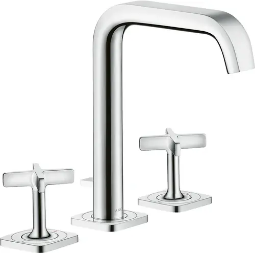 hansgrohe AXOR Citterio E Mélangeur lavabo 3 trous 170 avec vidage automatique et rosettes