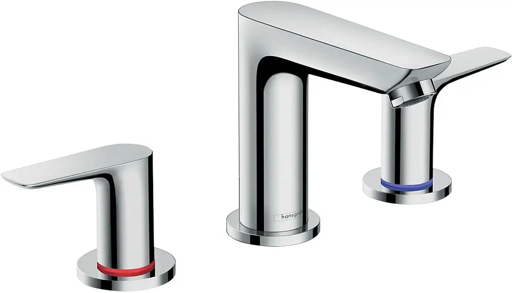 hansgrohe Talis E Mélangeur lavabo 3 trous, déchets pop-up, projection 112mm