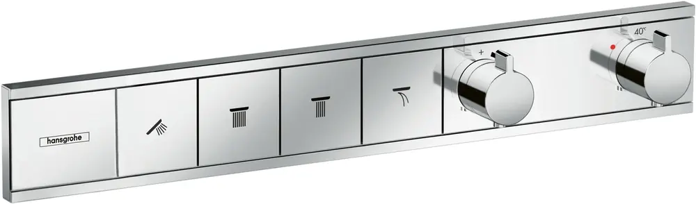 thermostat RainSelect encastré de la taille d‘une main pour 4 consommateurs