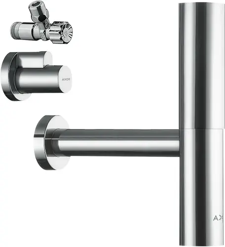 hansgrohe AXOR flowstar Designsiphon set, avec deux robinets d‘angle et tiroirs