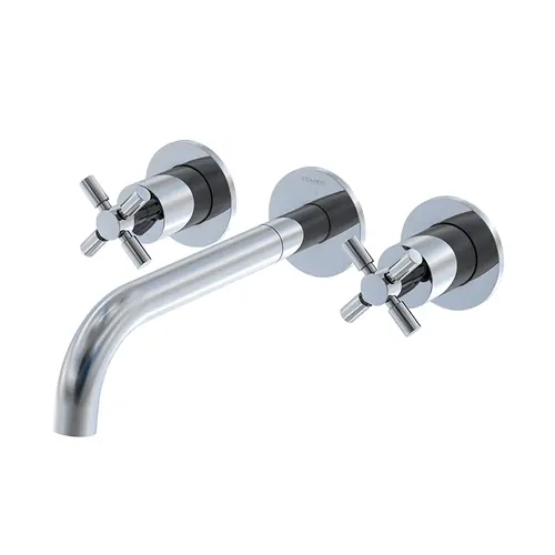 Steinberg Série 250 robinetterie de lavabo, set complet, 3 trous, incl. corps dencastrement, saillie 245mm